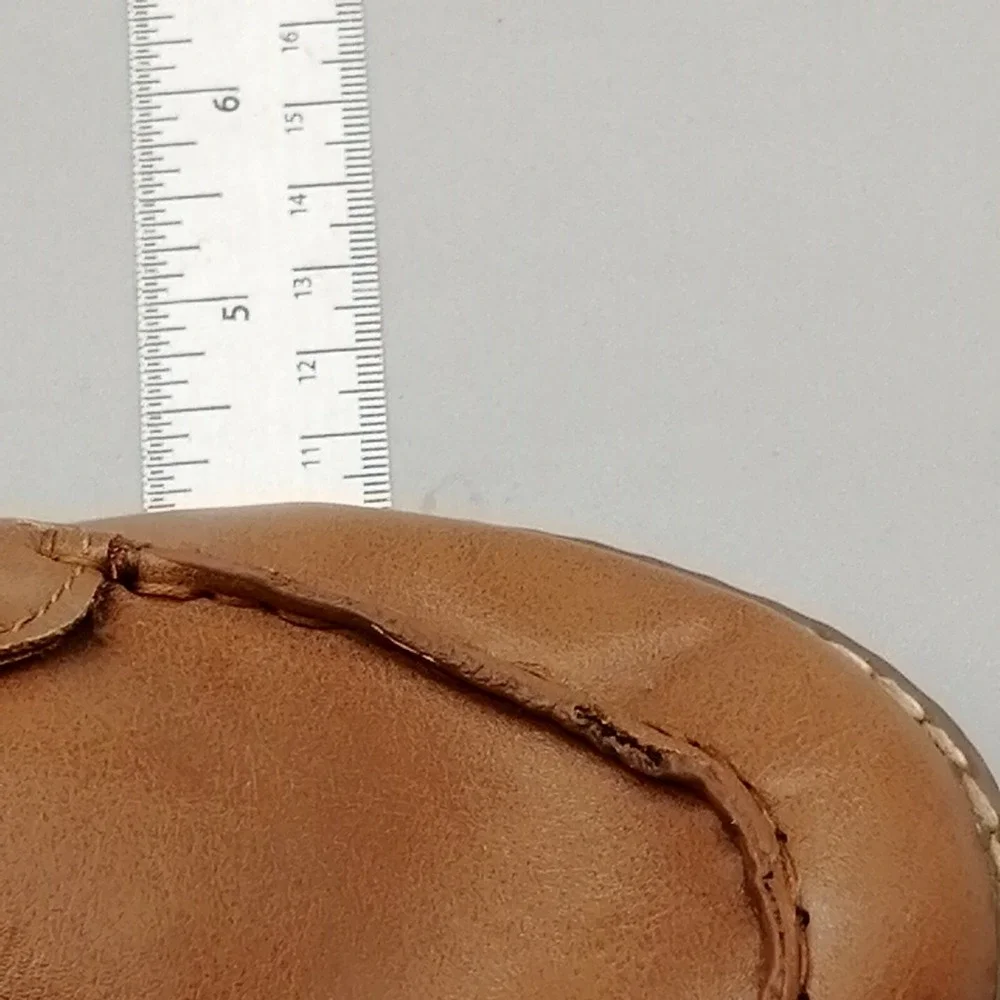 Old Navy Shoes Womens Flat Heel Lace Up Front Ankle Boot Cushioned Insole Tan 5
